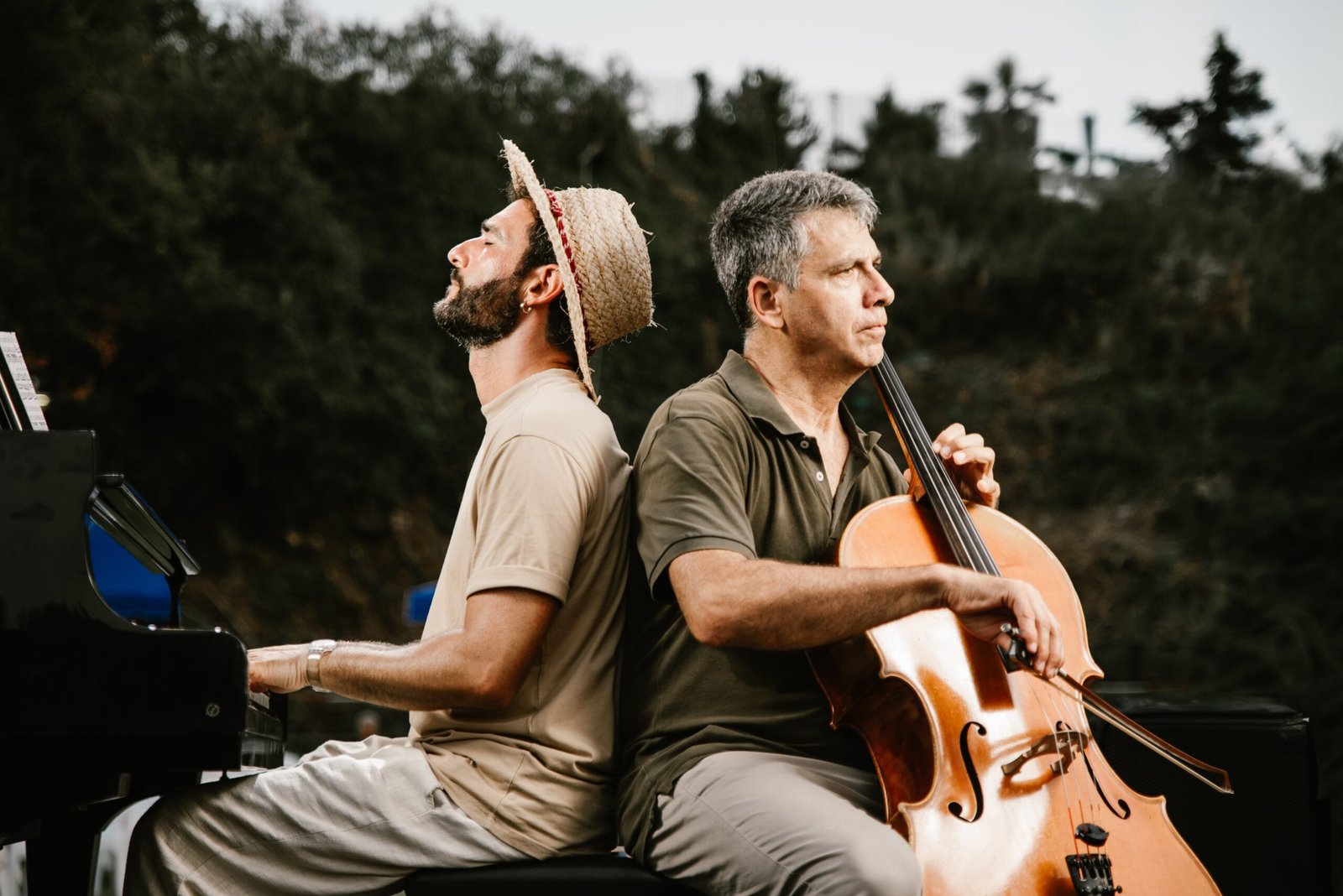 Duo Parthenope durante una performance live